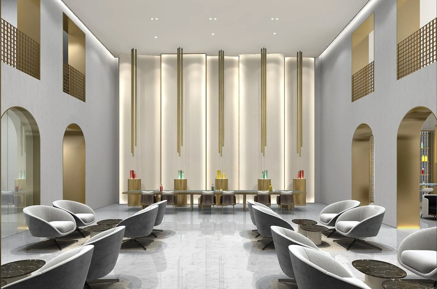 Không gian trải nghiệm điêu khắc — Design visualisation