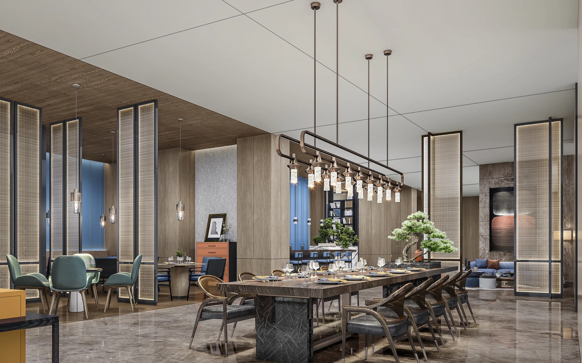 Showroom nội thất với vật liệu ấm — Portfolio photography